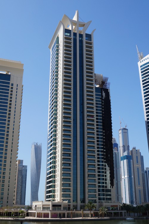 Al Seef Tower 3 in Jumeirah Lake Towers, Dubai is a facility management services client of Al Thuriah's building maintenance company in UAE