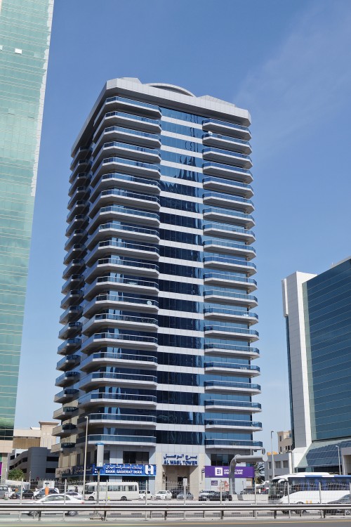 M Five Services - Al Wasl Tower at Sheik Zayed Road, Dubai is a facilities management client of Al Thuriah's cleaning and management services company in the UAE